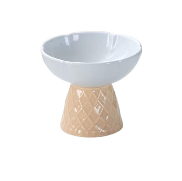 Κεραμικό Μπολ Σε Σχήμα Παγωτού- Γκρι