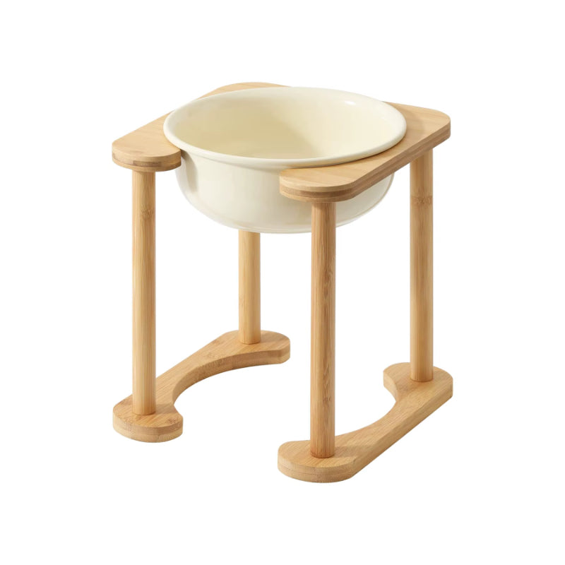 Κεραμικό Μπολ Raised με βάση Bamboo-Μεγάλο Λευκό