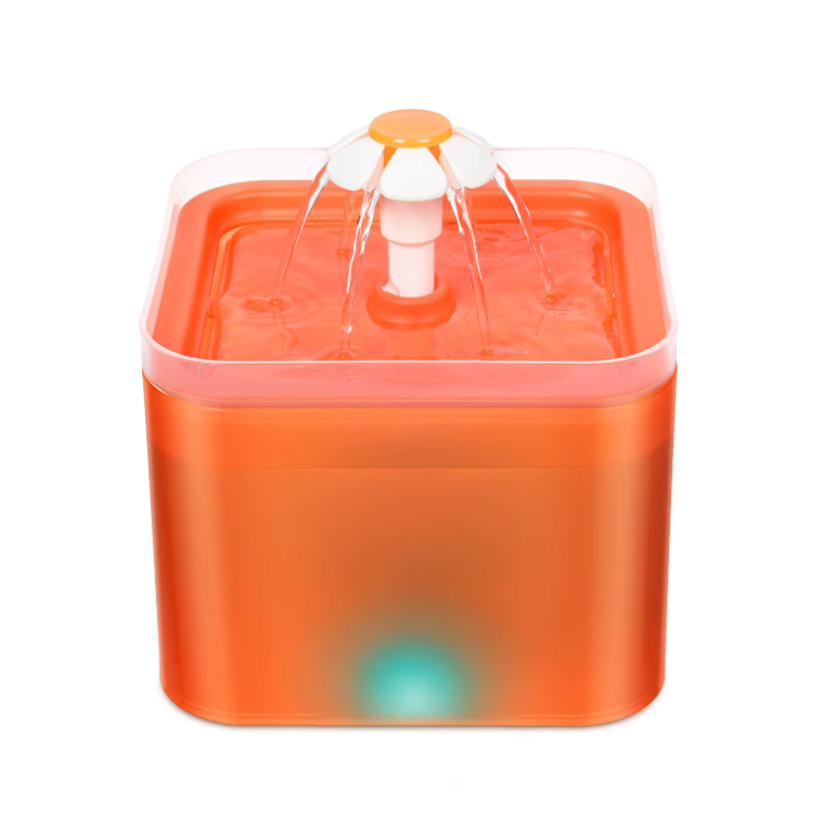 Αυτόματο Συντριβάνι Electra 2L Πορτοκαλί με LED Light