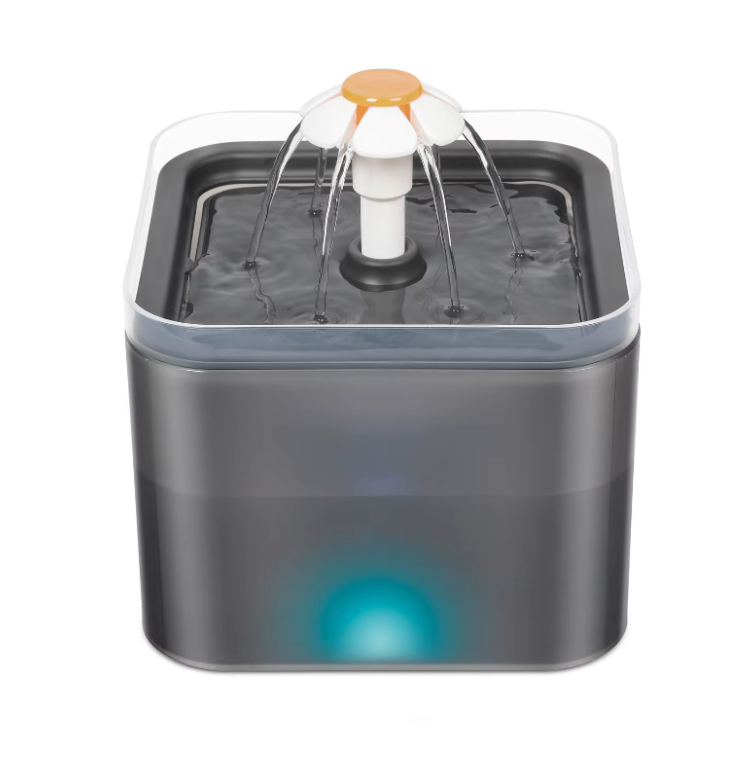 Αυτόματο Συντριβάνι Electra 2L Μαύρο με LED Light