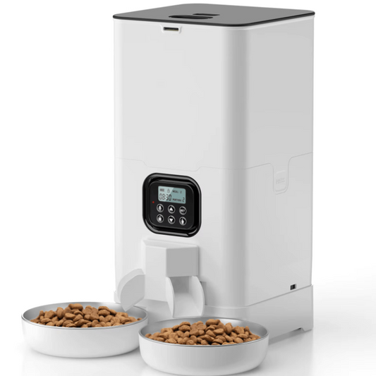 Αυτόματη Ταιστρα Διπλό Bowl 6L Λευκό WiFi Έκδοση